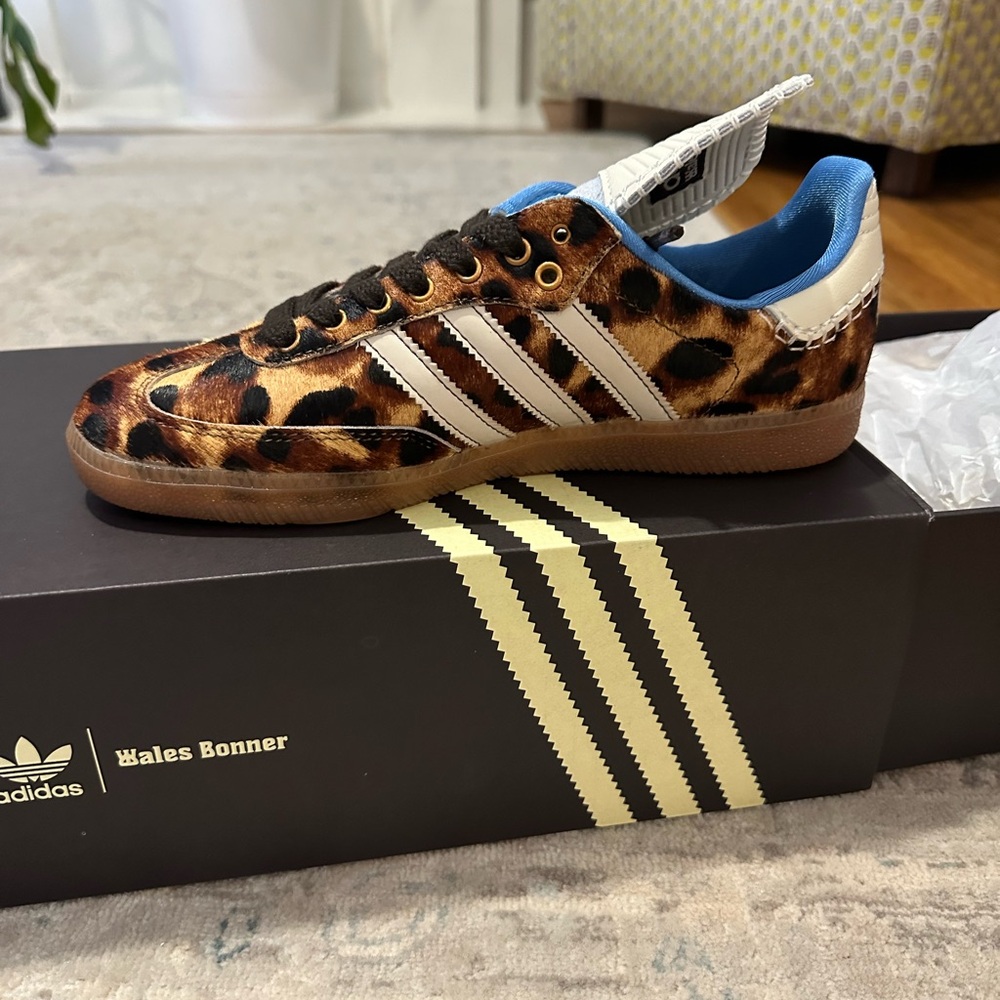 NWT Adidas Wales Bonner Leopard Print Sneakers